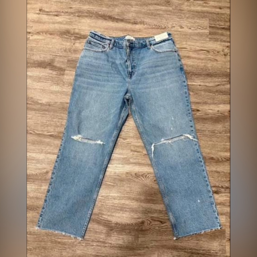 Ultra high rise straight jean